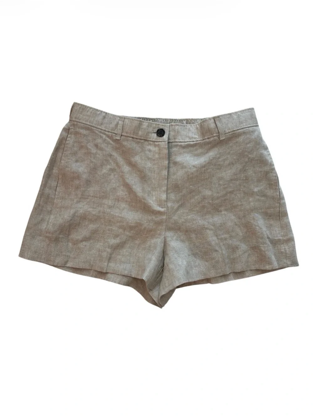 Women's J. Crew Tailored Linen-Blend Shorts in Light Taupe